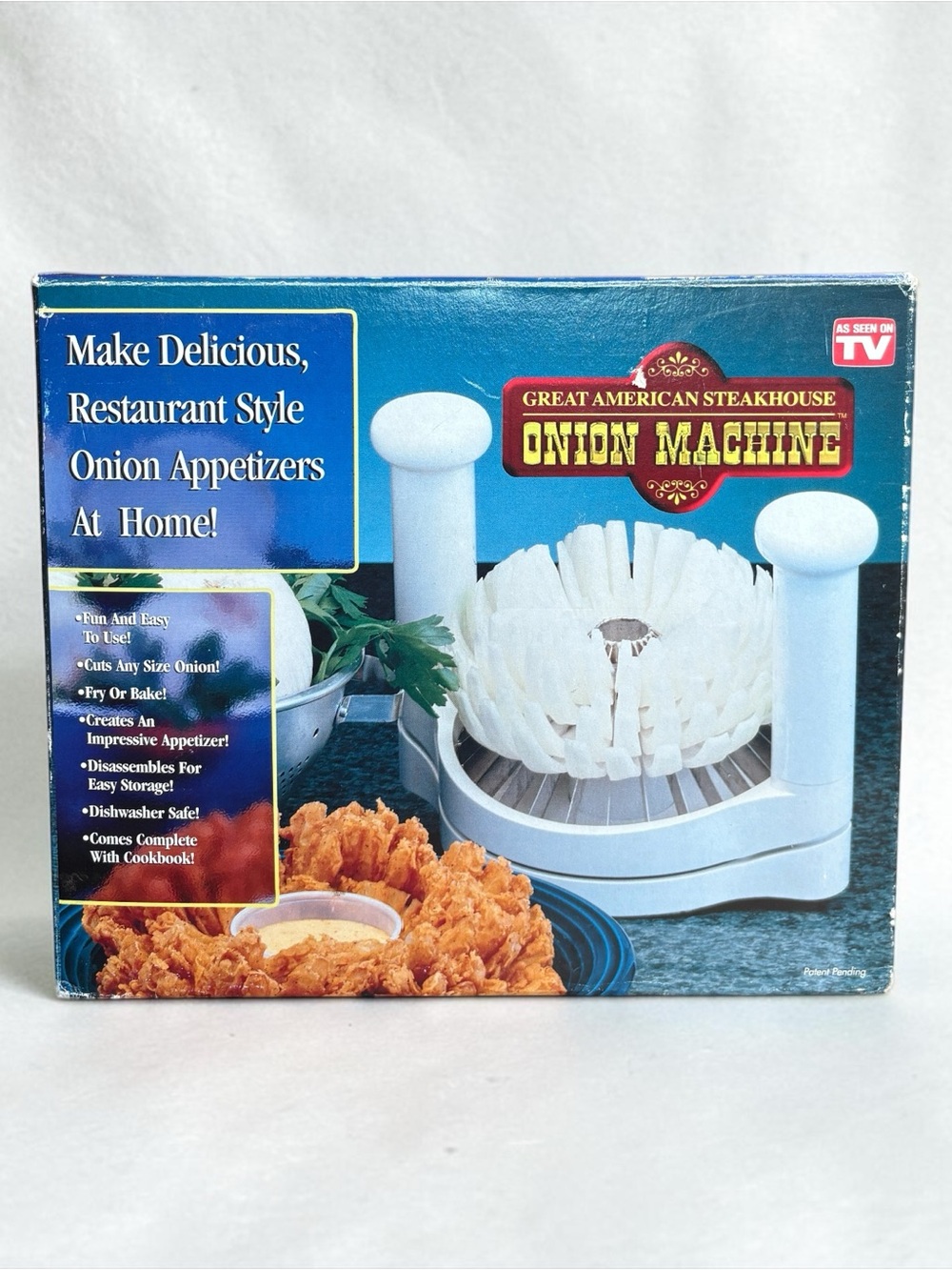 Great American Steakhouse ONION MACHINE Blooming Onion Maker w/ Box & Cookbook